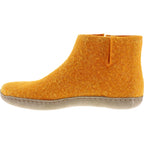Glerups / Modell: "G" / Orange Wollfilz / Kalbsleder-Sohle / Geschlossene Schuhe