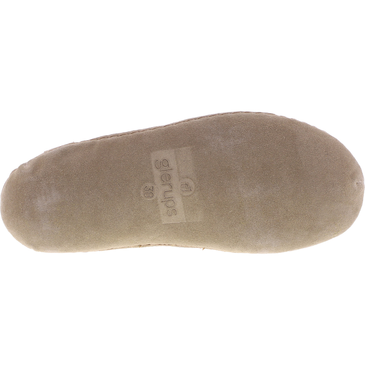Glerups / Modell: "G" / Orange Wollfilz / Kalbsleder-Sohle / Geschlossene Schuhe