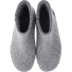 Glerups / Modell: "G" / Grey-Hellgrau Wollfilz / Kalbsleder-Sohle / Geschlossene Schuhe