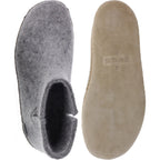Glerups / Modell: "G" / Grey-Hellgrau Wollfilz / Kalbsleder-Sohle / Geschlossene Schuhe