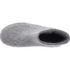 Glerups / Modell: "G" / Grey-Hellgrau Wollfilz / Kalbsleder-Sohle / Geschlossene Schuhe