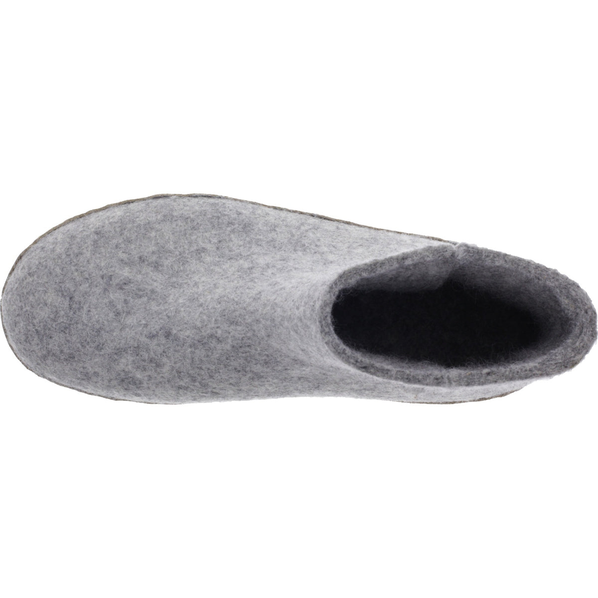 Glerups / Modell: "G" / Grey-Hellgrau Wollfilz / Kalbsleder-Sohle / Geschlossene Schuhe