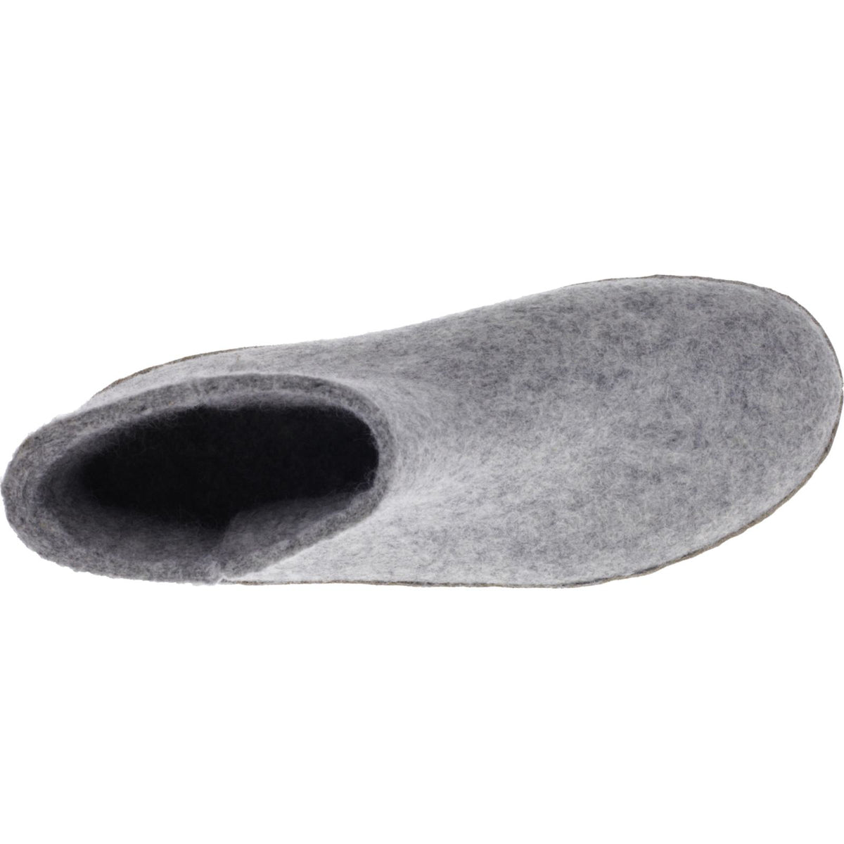 Glerups / Modell: "G" / Grey-Hellgrau Wollfilz / Kalbsleder-Sohle / Geschlossene Schuhe