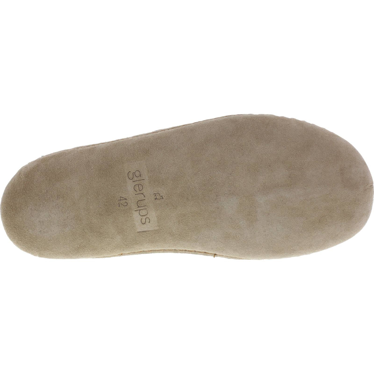 Glerups / Modell: "G" / Grey-Hellgrau Wollfilz / Kalbsleder-Sohle / Geschlossene Schuhe