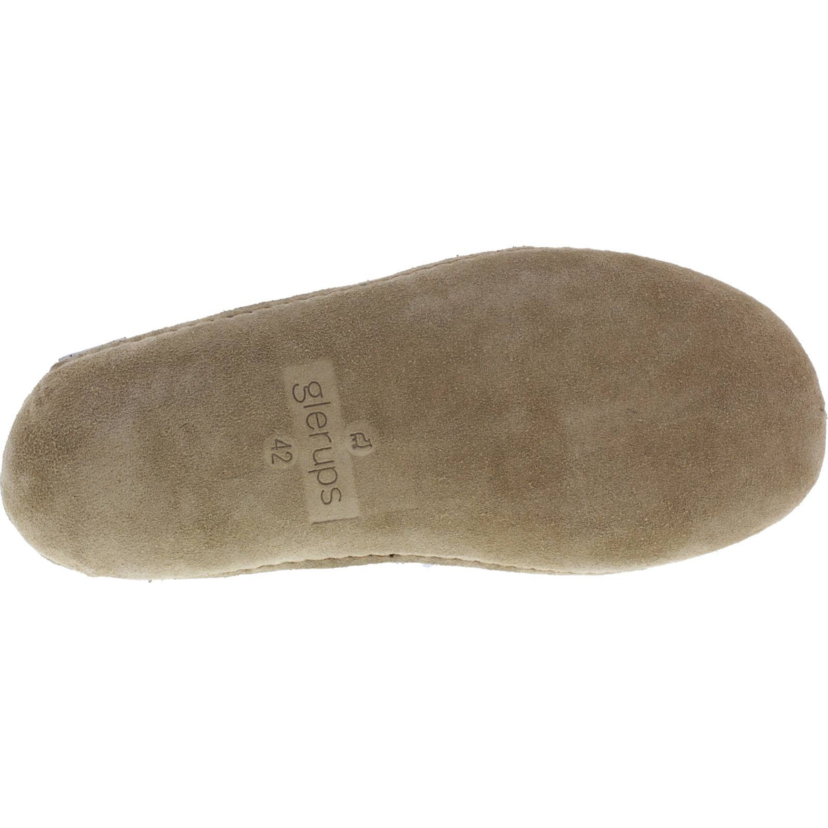 Glerups / Modell: "G" / Petrol-Blau Wollfilz / Kalbsleder-Sohle / Geschlossene Schuhe