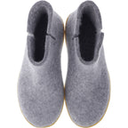 Glerups / Modell: "GR" / Grey-Grau Wollfilz / Naturkautschuk-Sohle / Geschlossene Schuhe