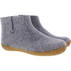 Glerups / Modell: "GR" / Grey-Grau Wollfilz / Naturkautschuk-Sohle / Geschlossene Schuhe
