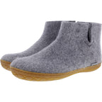 Glerups / Modell: "GR" / Grey-Grau Wollfilz / Naturkautschuk-Sohle / Geschlossene Schuhe