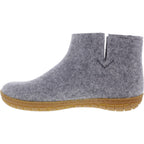 Glerups / Modell: "GR" / Grey-Grau Wollfilz / Naturkautschuk-Sohle / Geschlossene Schuhe