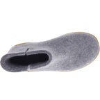Glerups / Modell: "GR" / Grey-Grau Wollfilz / Naturkautschuk-Sohle / Geschlossene Schuhe