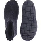 Glerups / Modell: "GR" / Charcoal-Anthrazit Wollfilz / Schwarz-Sohle / Geschlossene Schuhe
