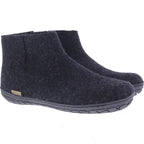Glerups / Modell: "GR" / Charcoal-Anthrazit Wollfilz / Schwarz-Sohle / Geschlossene Schuhe