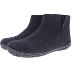 Glerups / Modell: "GR" / Charcoal-Anthrazit Wollfilz / Schwarz-Sohle / Geschlossene Schuhe