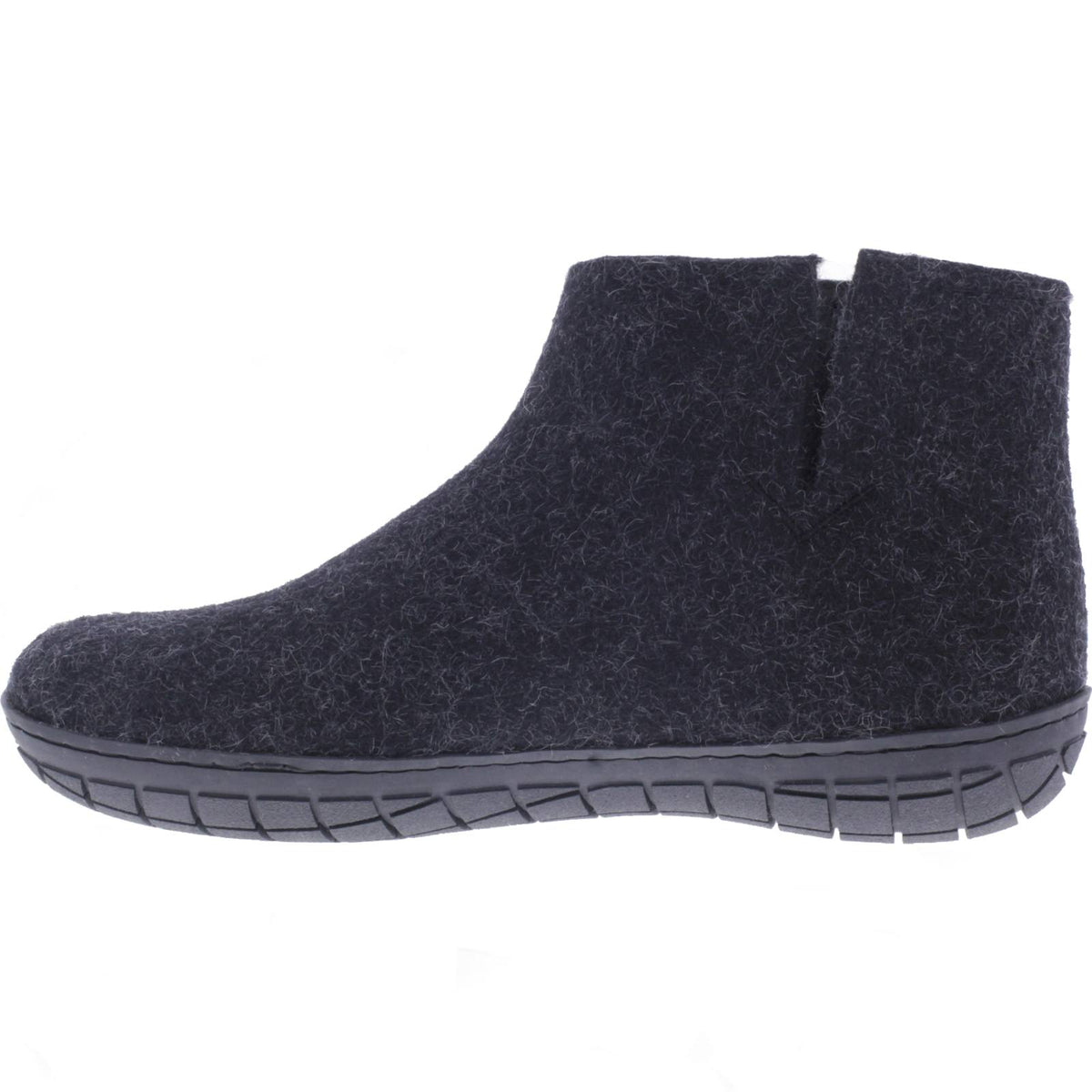Glerups / Modell: "GR" / Charcoal-Anthrazit Wollfilz / Schwarz-Sohle / Geschlossene Schuhe