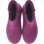 Glerups / Modell: "GR" / Cranberry Wollfilz / Schwarz-Sohle / Geschlossene Schuhe
