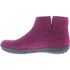 Glerups / Modell: "GR" / Cranberry Wollfilz / Schwarz-Sohle / Geschlossene Schuhe