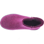 Glerups / Modell: "GR" / Cranberry Wollfilz / Schwarz-Sohle / Geschlossene Schuhe