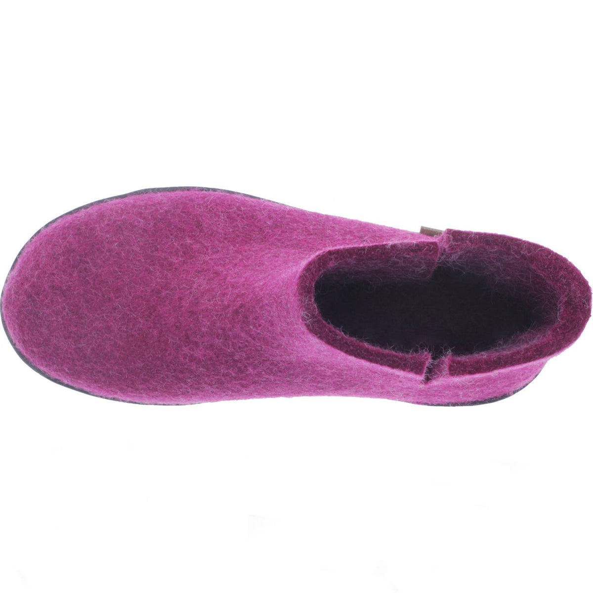 Glerups / Modell: "GR" / Cranberry Wollfilz / Schwarz-Sohle / Geschlossene Schuhe