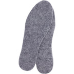 Glerups Wollfilz-Einlegesohlen / Modell: "F" / Grey-Hellgrau Wollfilz