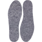 Glerups Wollfilz-Einlegesohlen / Modell: "F" / Grey-Hellgrau Wollfilz