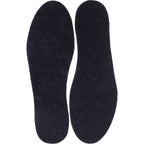 Glerups Wollfilz-Einlegesohlen / Modell: "F" / Charcoal-Anthrazit Wollfilz