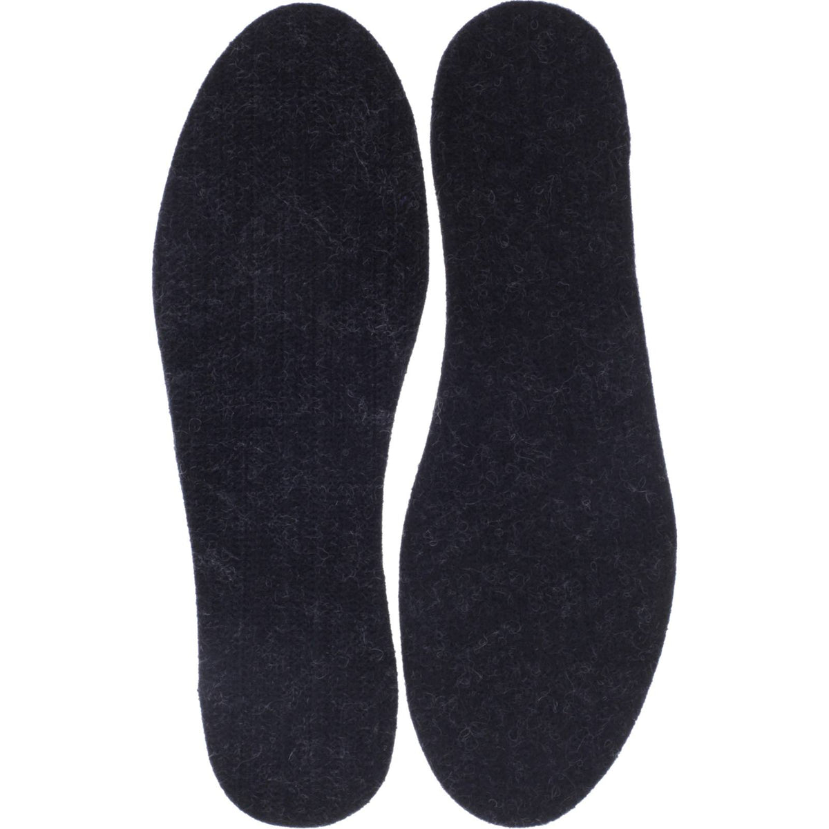 Glerups Wollfilz-Einlegesohlen / Modell: "F" / Charcoal-Anthrazit Wollfilz