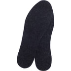 Glerups Wollfilz-Einlegesohlen / Modell: "F" / Charcoal-Anthrazit Wollfilz
