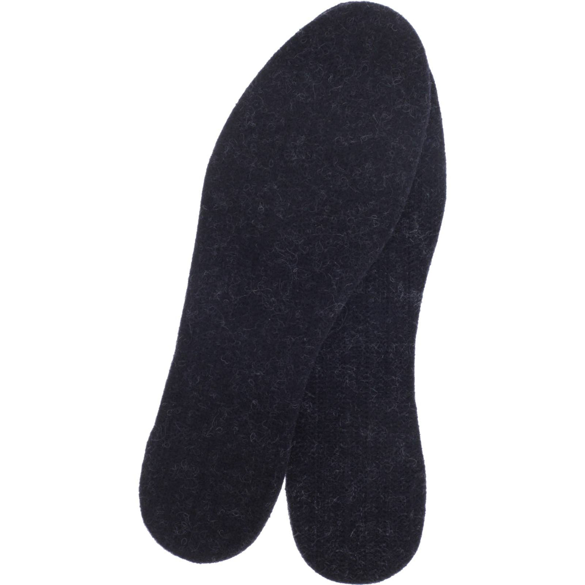 Glerups Wollfilz-Einlegesohlen / Modell: "F" / Charcoal-Anthrazit Wollfilz