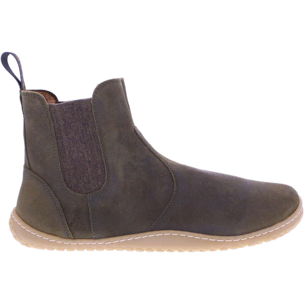 Grand Step Shoes | Kim Barefoot | Olive | Veloursleder | Damen Barfußschuhe