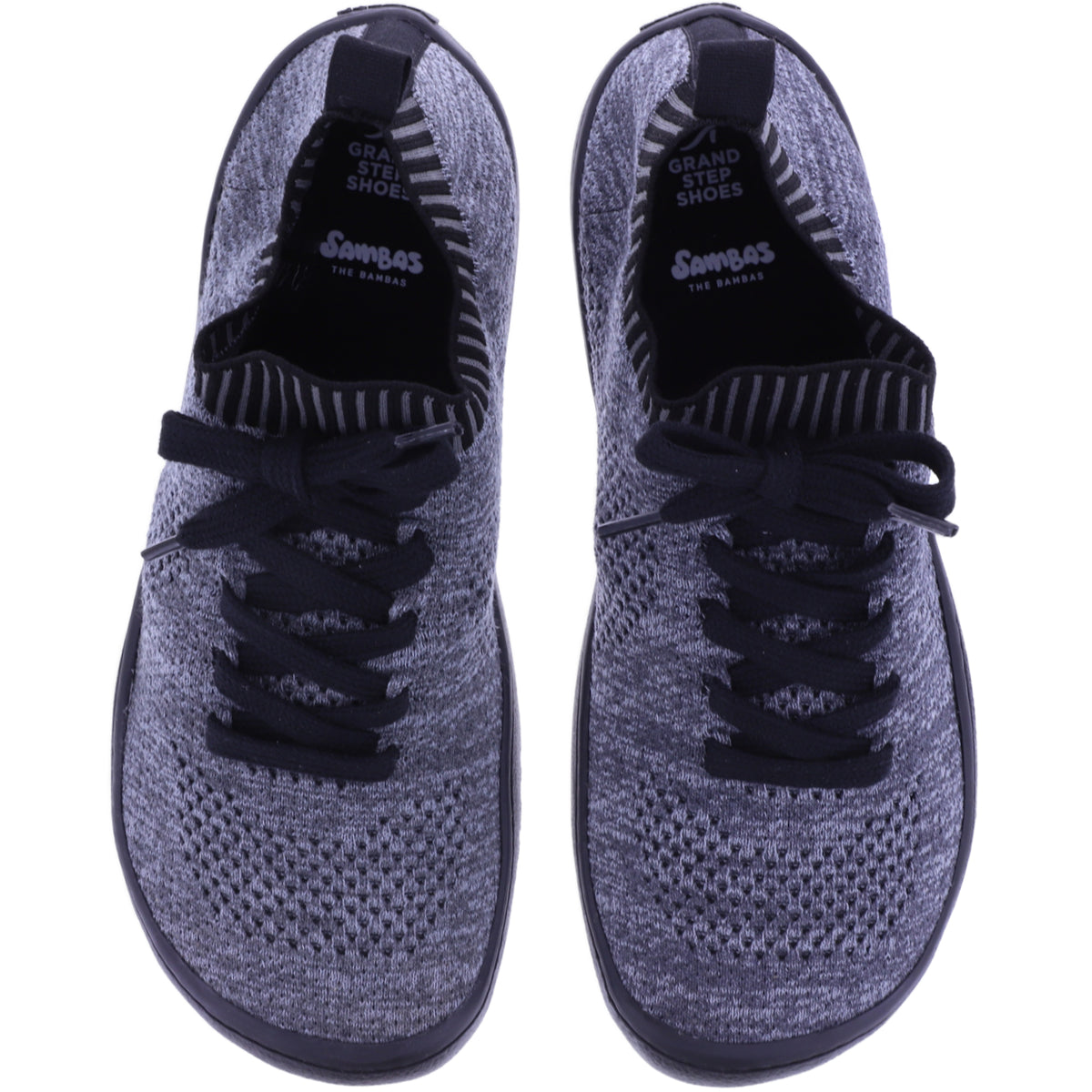 Grand Step Shoes | Essence Barefoot | Marengo-Schwarz | Knit | Herren Barfußschuhe