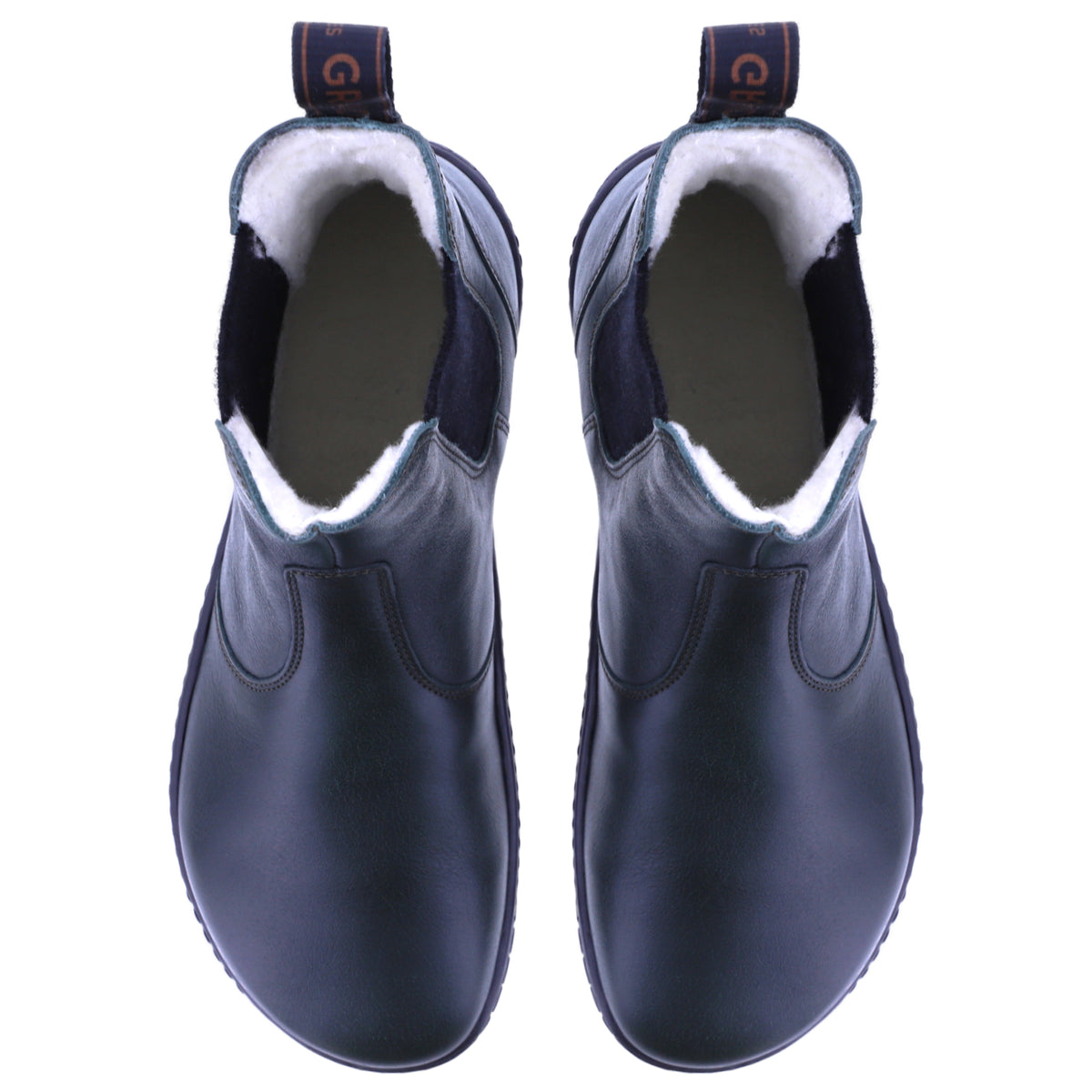 Grand Step Shoes | Kim Barefoot | Dark Green | Nappaleder mit Wollfutter | Damen Barfußschuhe