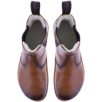 Grand Step Shoes | Kim Barefoot | Kastanie-Braun | Nappaleder mit Wollfutter | Damen Barfußschuhe