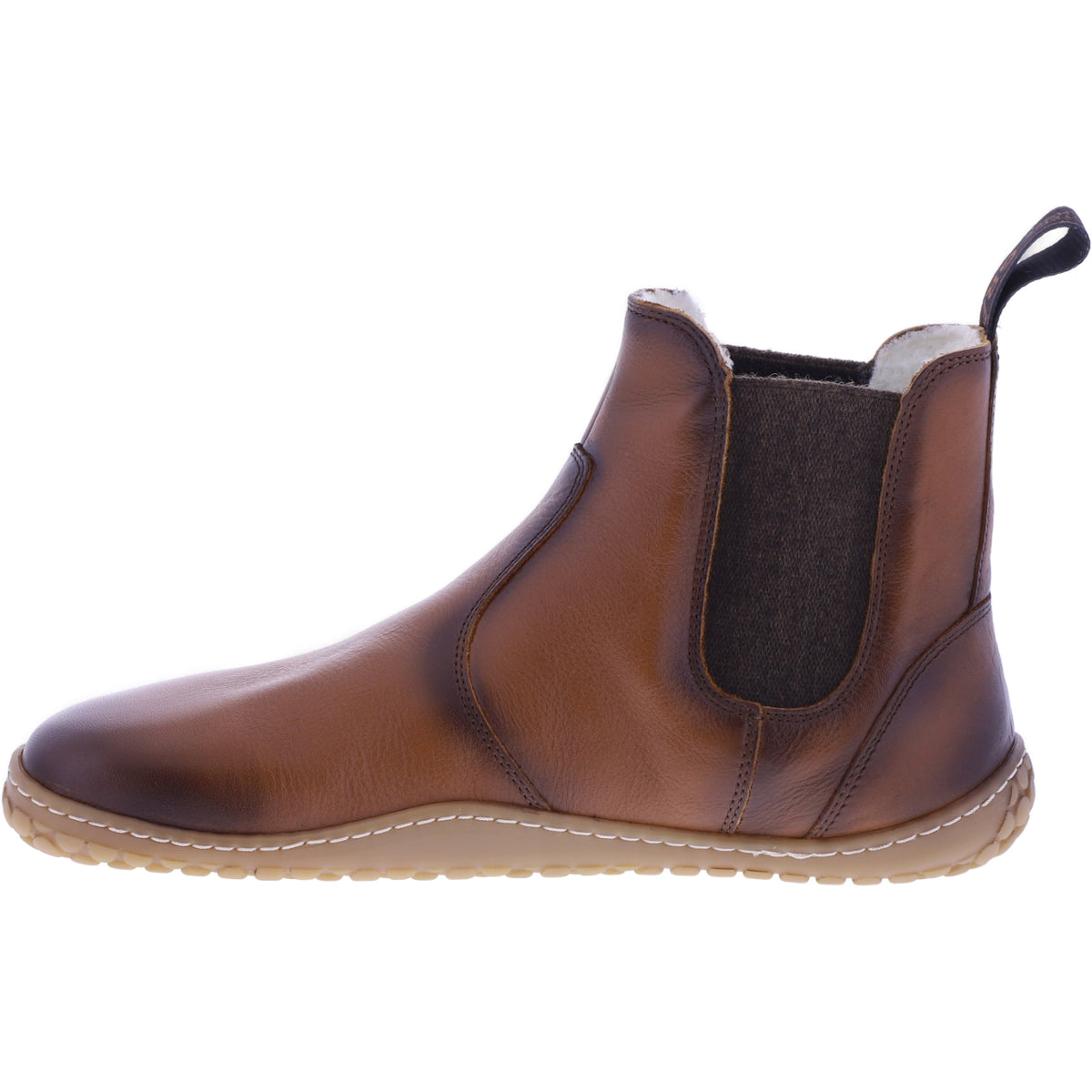 Grand Step Shoes | Kim Barefoot | Kastanie-Braun | Nappaleder mit Wollfutter | Damen Barfußschuhe