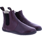 Grand Step Shoes | Kim Barefoot | Plum-Bordeaux | Nappaleder mit Wollfutter | Damen Barfußschuhe