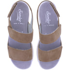 Semler | Hanna | Nuss-Braun | Nubukleder | Weite: H | H3015 | Damen Komfort-Sandalen
