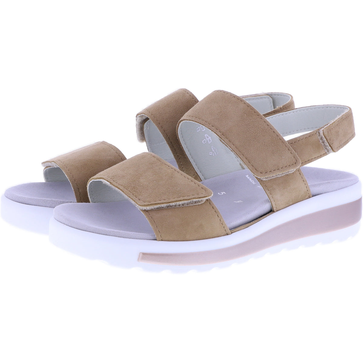 Semler | Hanna | Nuss-Braun | Nubukleder | Weite: H | H3015 | Damen Komfort-Sandalen