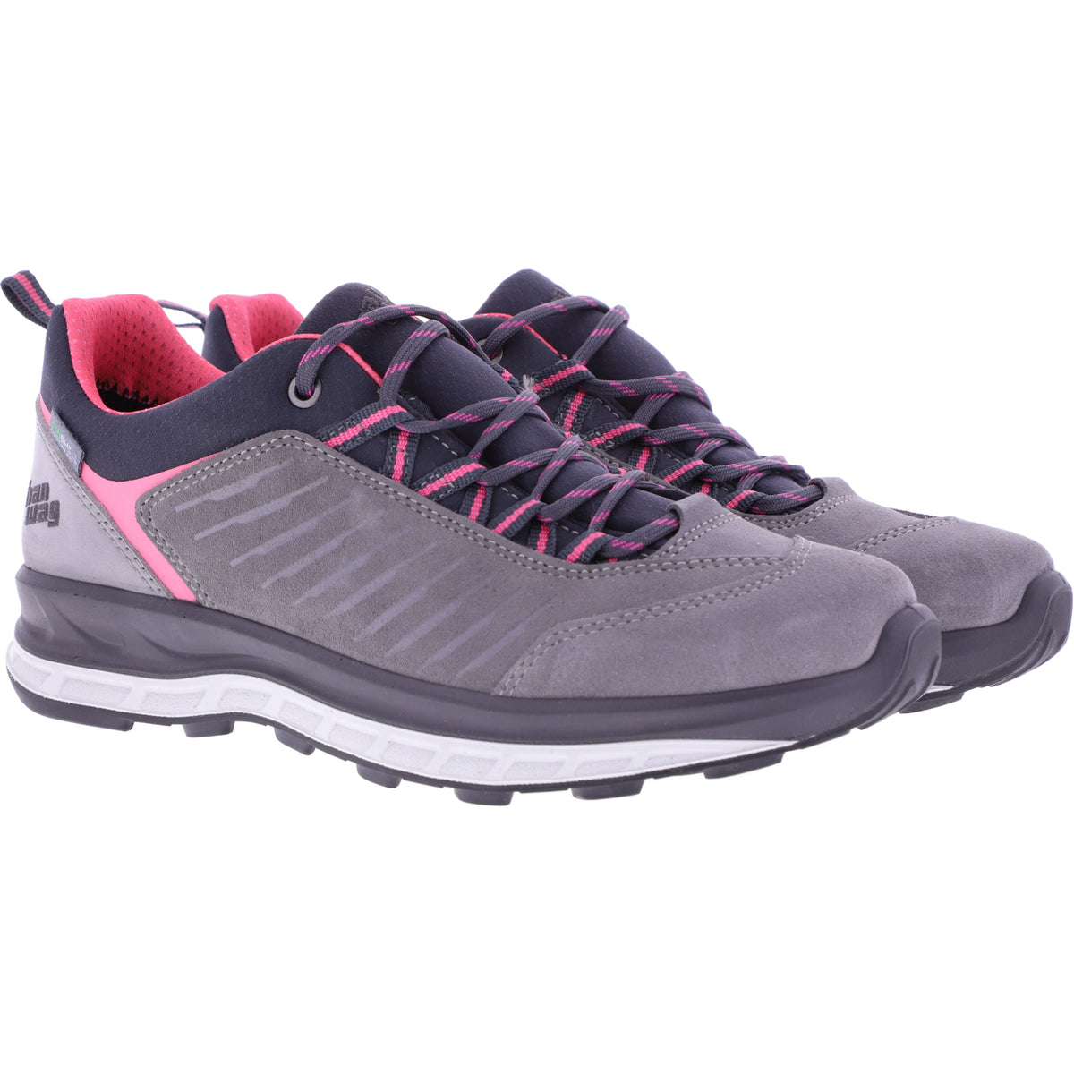 Hanwag / Modell: Blueridge Low Lady / Light Grey/Pink / Leder / Damen Schnürer
