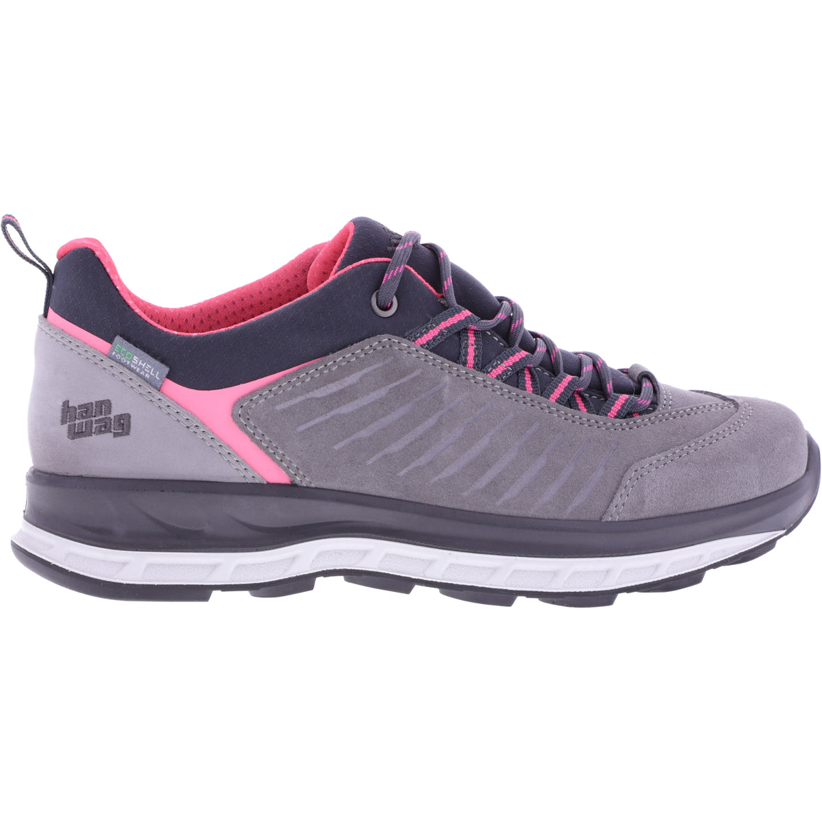 Hanwag / Modell: Blueridge Low Lady / Light Grey/Pink / Leder / Damen Schnürer