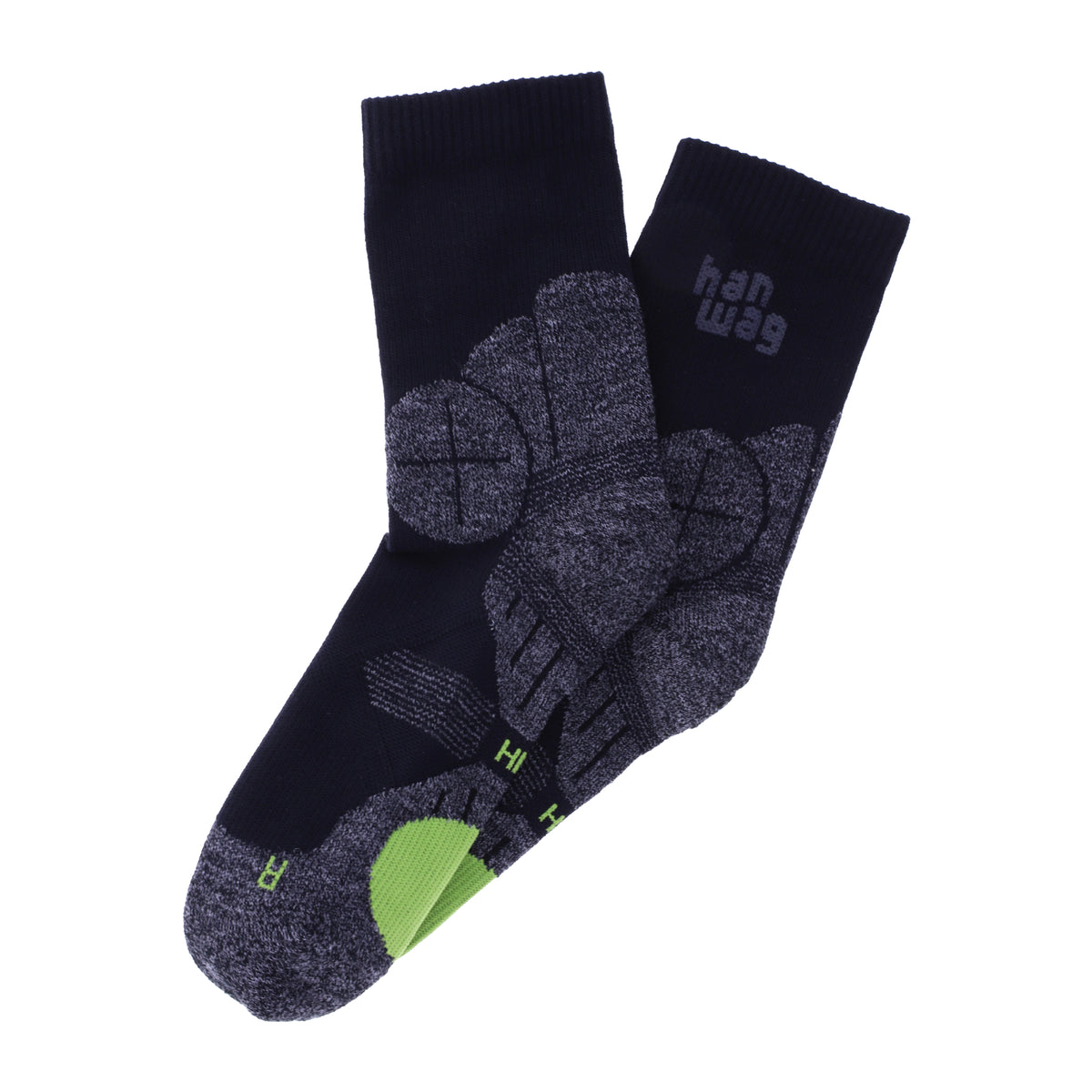 Hanwag / Wandersocken / Hanwag Hike Socken / Asphalt-Green / für Damen & Herren