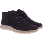 Semler | Jenny | Espresso-Braun | Samt-Nubukleder | Weite: H | J35063 | Damen Komfort-Booties