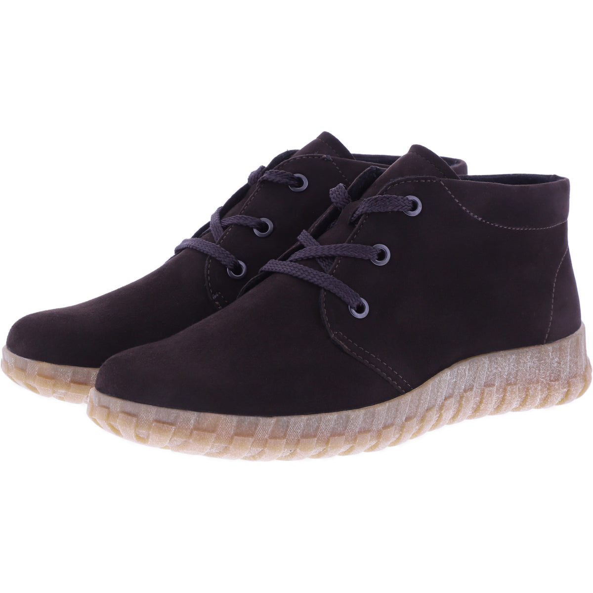 Semler | Jenny | Espresso-Braun | Samt-Nubukleder | Weite: H | J35063 | Damen Komfort-Booties