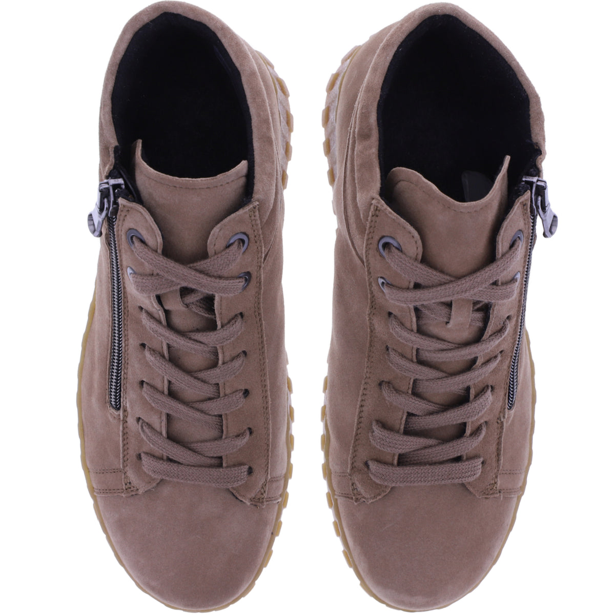 Semler | Jenny | Caramel-Braun | Samt-Nubukleder | Weite: H | J35163 | Damen Komfort-Booties