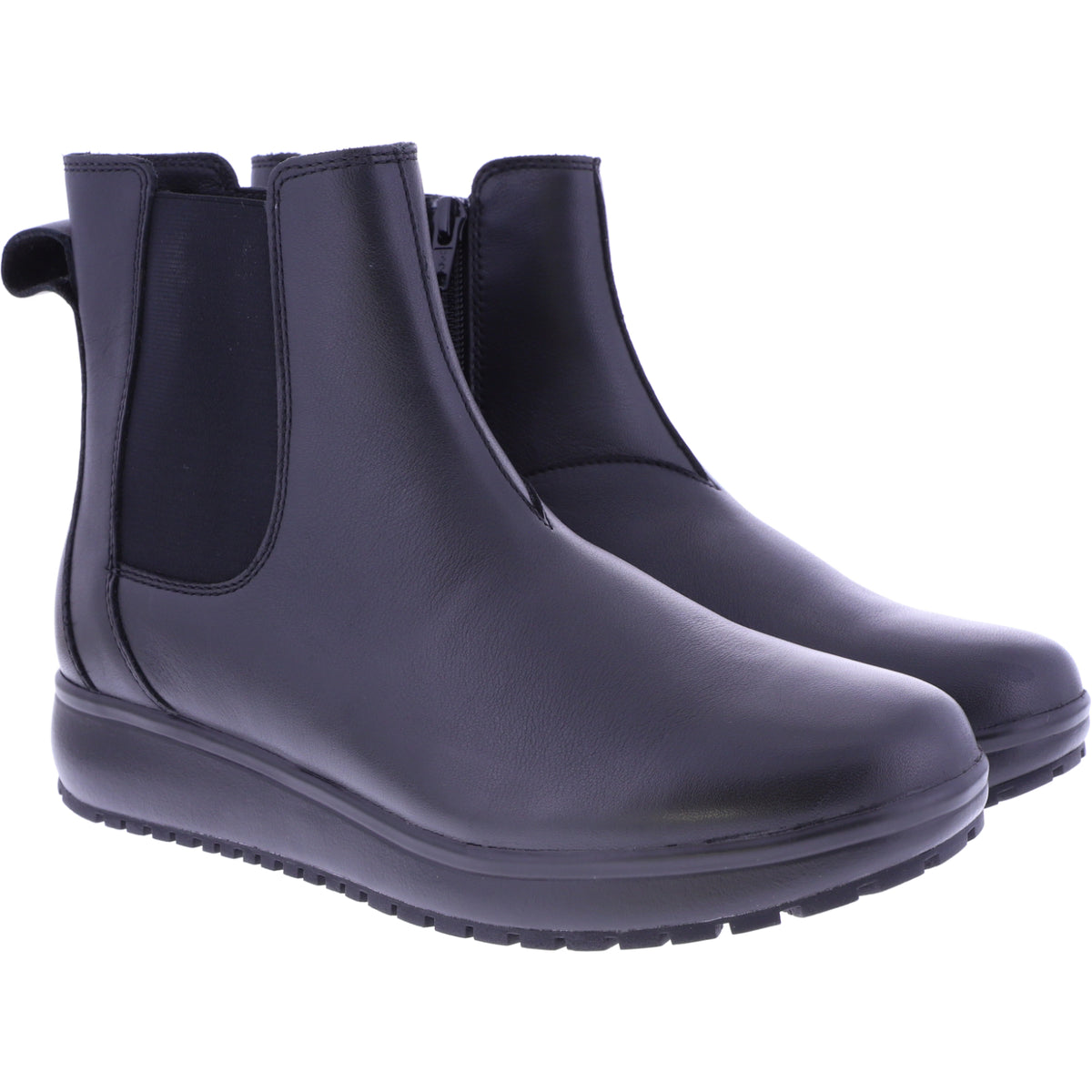 Joya | London III | Schwarz | Premium-Leder | Weite: G | JY014A | Damen Aktiv Chelsea-Boots