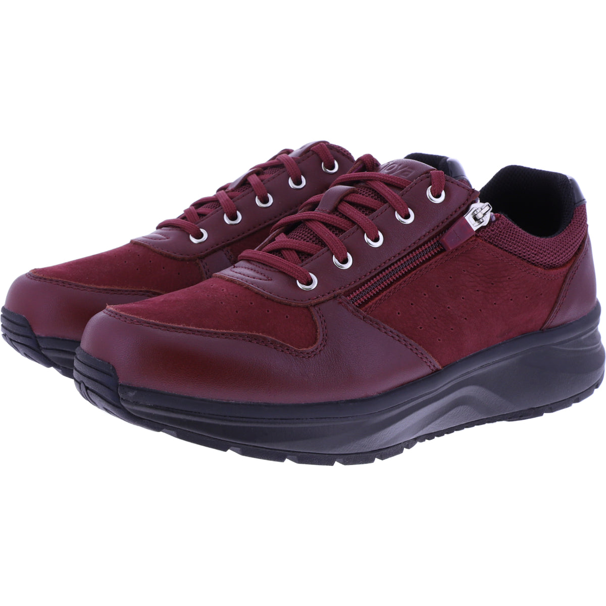 Joya | Dynamo Zip | Dunkelrot | Glattleder | Weite: H | JY066A | Damen Aktiv Schuhe