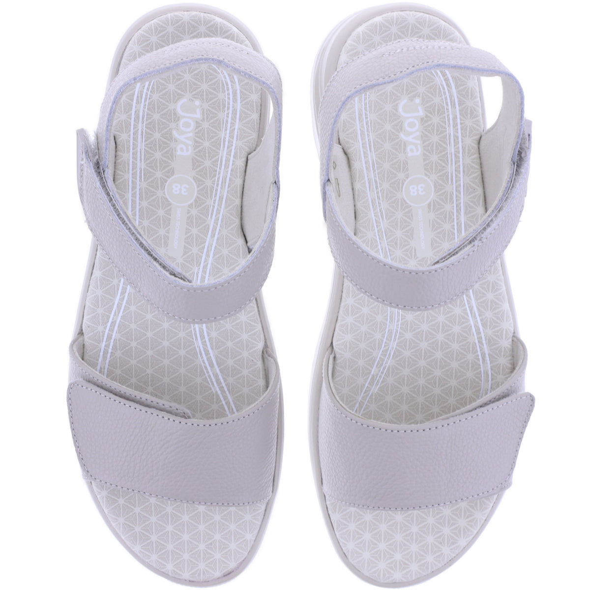 Joya | Flores | Light Beige | Premium Leder | Weite: H | JY076A | Damen Aktiv Sandalen