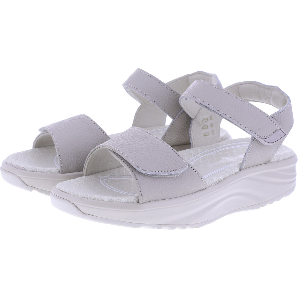 Joya | Flores | Light Beige | Premium Leder | Weite: H | JY076A | Damen Aktiv Sandalen