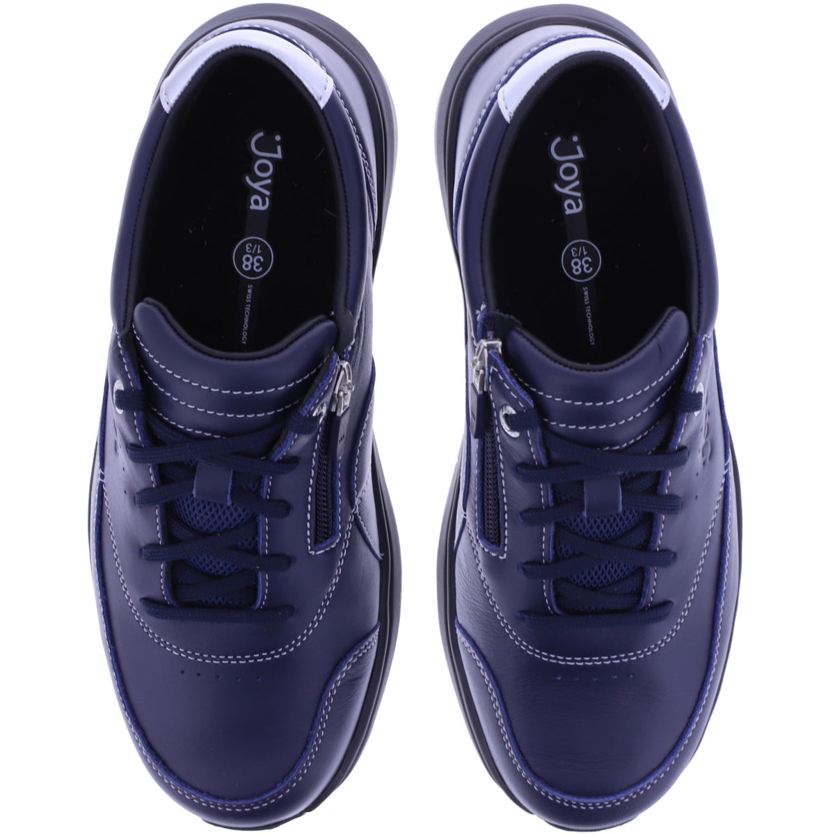 Joya | Venice Zip | Dark Blue | Leder | Weite: HK | JY100A | Damen Aktiv Schuhe