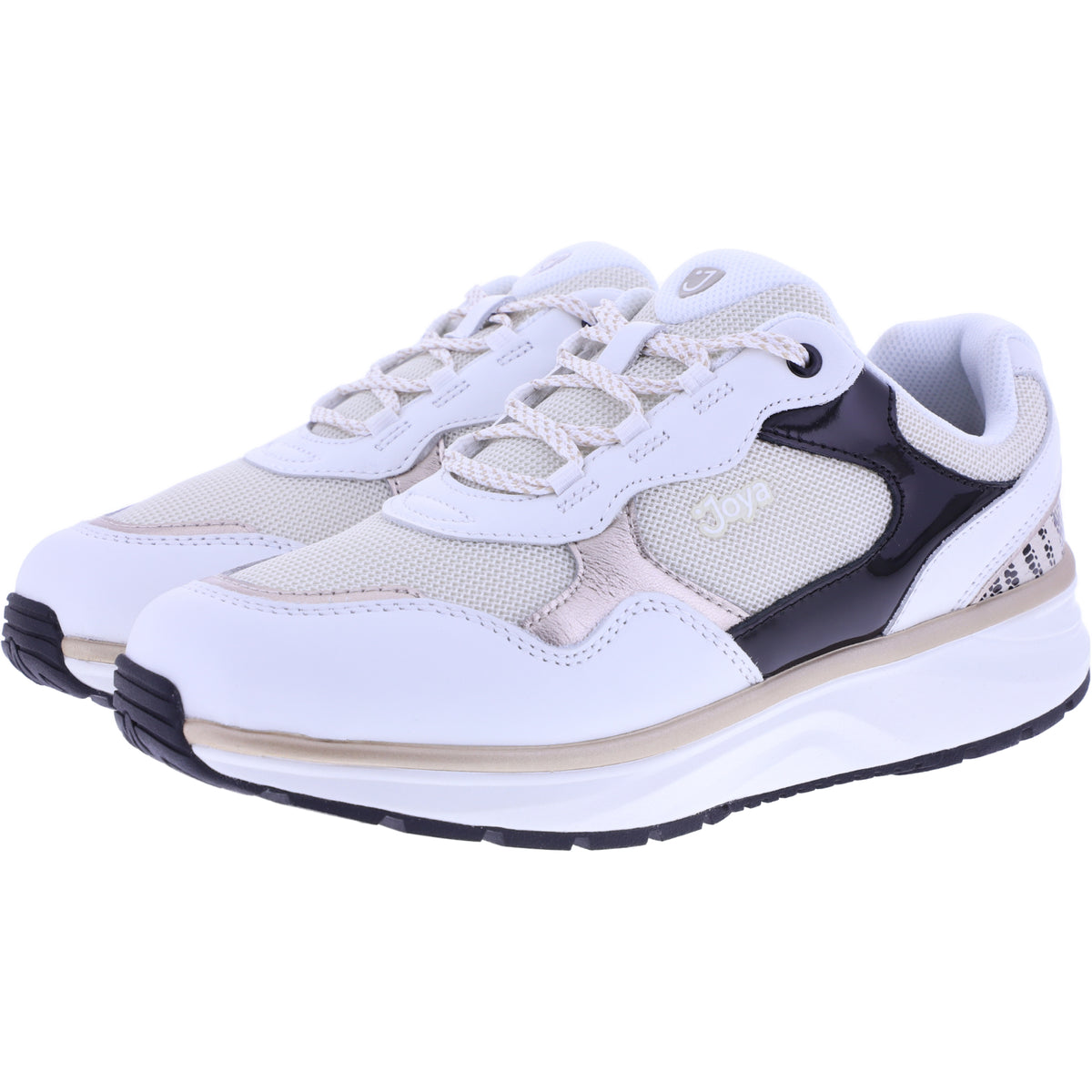 Joya | Tina III | White-Gold | Premiumleder-Textil | Weite: H | JY121A | Damen Aktiv Schuhe