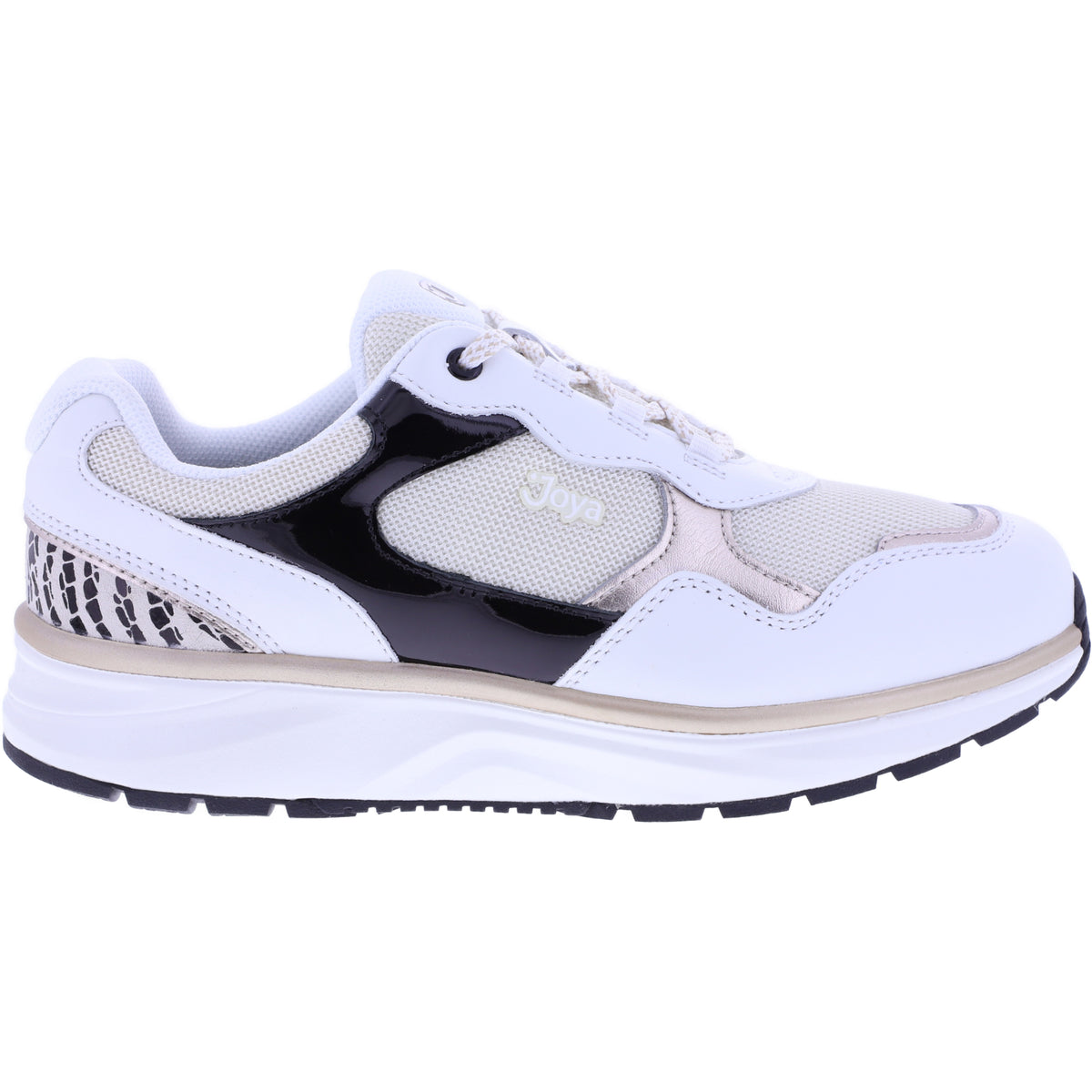 Joya | Tina III | White-Gold | Premiumleder-Textil | Weite: H | JY121A | Damen Aktiv Schuhe