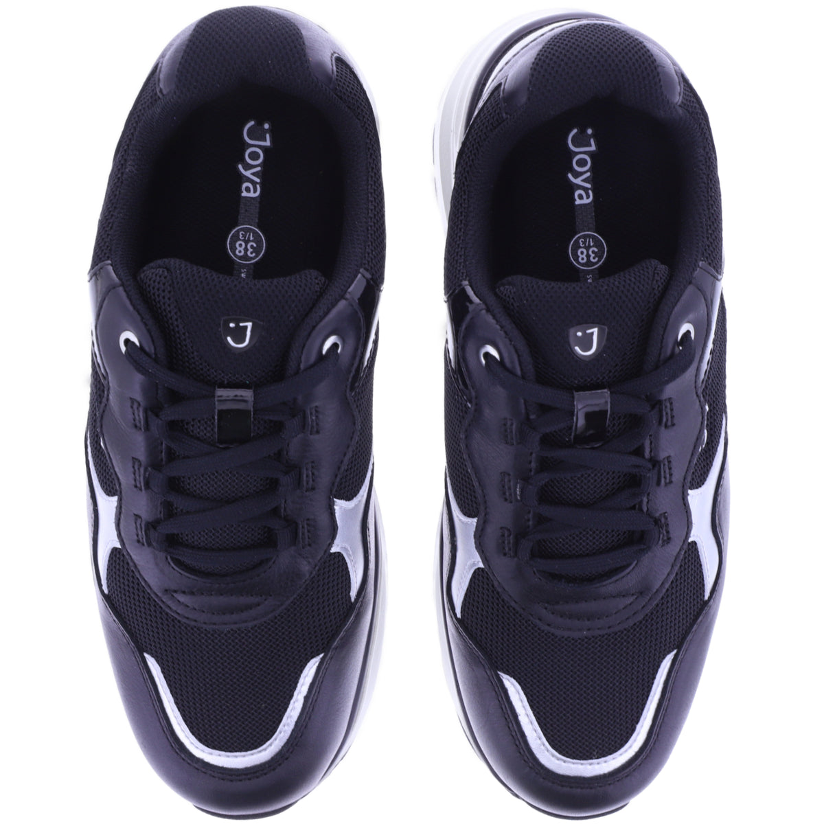Joya | Tina III | Black-Silver | Premiumleder-Textil | Weite: H | JY148A | Damen Aktiv Schuhe